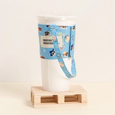Crayon Shinchan 蠟筆小新 飲料杯套 環保提袋 春日部防衛隊藍, 1個