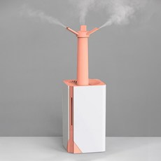 YINUO 대용량 초음파 가습기 탁상용 사무실 무소음 무드등 가습기 6L, 핑크