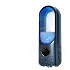 오스틱니 2026 NEW 초특가 무엽 팬 USB 충전식 휴대용 저소음 디자인 데스크탑 사무실 가정용 창의적인 미니 팬, 파란색 잎이 없는 선풍기 [중국 노란색 패키지]