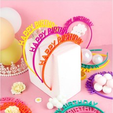 마블파티 Happy Birthday 컬러머리띠 8종세트
