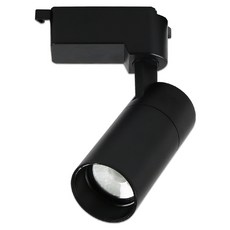LED 원통 일체형 레일조명 10W, 4개, 블랙+전구색