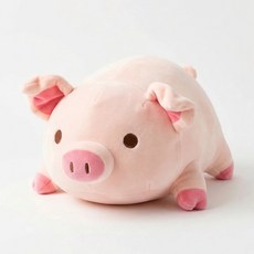 엘에이스 안고자는 모찌모찌한 롱쿠션 소 중 대 특대 사이즈 돼지필로우 애착인형, 뜬눈돼지