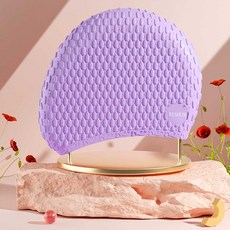 여성용 긴머리 수영모자 수모 엠보싱 수영장 방수 성인 실리콘 롱헤어 패션