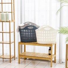 프렌홈 세탁바구니 빨래바구니 접이식 이동식 빨래함, 블루