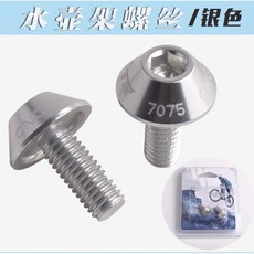 FMFXTR 鋁合金內六角水壺架螺絲 5*12MM 自行車公路車通用, 銀色, 1個