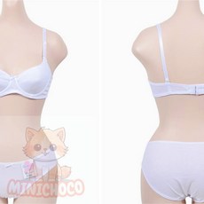 미니초코 주니어와이어브라 와이어 주니어 3단계 B컵 브라팬티세트