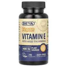 데바 비타민E 토코페롤 VitaminE Mixed Tocopherols 400IU 90정, 1개