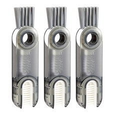 아이예스 틈새 텀블러 세척솔 젖병 물병 브러쉬 IY-BR1 3개세트, 그레이