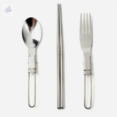 조은 접이식 수저 포크 세트 블루 접이식수저젓가락