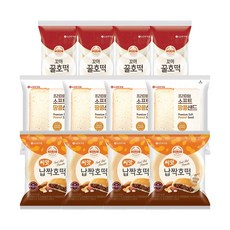 기린빵 씨앗 납짝호떡 97g x4개+소프트 땅콩샌드 160g x4개+꼬마 꿀호떡125g x4개