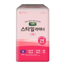 디펜드 여성 스타일 라이너 무향 성인기저귀 롱 28개, 28개입, 1세트