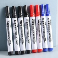 AoWa 可擦白板筆 濕性 水性 易擦除 不留痕跡, 1個, 5黑3紅2藍