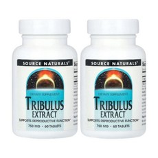 1+1 소스내츄럴스 트리뷸러스 열매 추출물 750mg 60정 사포닌 비건 글루텐프리, 2개