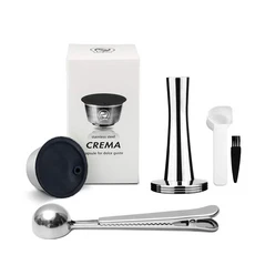 Dolce Gusto Crema 커피 필터 용 iCafilas 재사용 가능한 리필 형 커피 캡슐 스테인레스 스틸 포드 Nescafe, 03 L-1Pod-ts