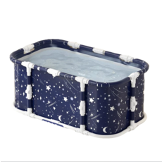 星月夜空折疊浴桶 便攜式澡盆浴缸, 星月夜空, 1個