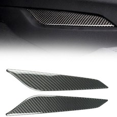 亮光3D真碳纖維 Carbon Fiber 真卡夢 換檔兩側面板 檔位側邊 貼片 適合 17-25 A5 S5 RS5, 1個