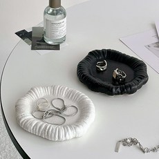 하니모니 비정형 세라믹 인테리어 트레이 악세사리 향수 받침, 화이트