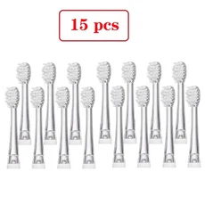 새로운 5/10/15 Pcs SG-831 Seago SG977/EK6/EK7/SG513 전동 칫솔 헤드 용 Ultral Soft Bristle 교체 가능, 03 15 pcs