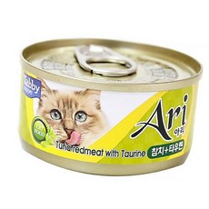 테비 아리 참치&타우린 80g*24개 [가은스토어] 고양이캔간식 습식사료, 80g, 참치+타우린