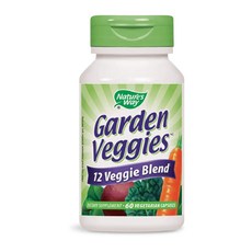 Nature's Way 然萃維 Garden Veggies12種蔬菜萃取素食膠囊, 60顆, 1罐