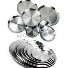 원익몰2 캠핑용 스텐 접시 스테인리스그릇, 2호 17cm