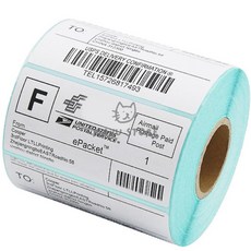 감열반응 롤라벨지 바코드 스티커 500매 80x50mm 택배송장 바코드라벨 감열지