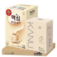 맥심 화이트골드 170티+카누 바닐라 라떼 24티, 1개
