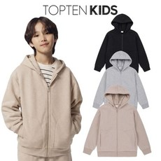 [백화점 정품] 탑텐키즈 아동 자켓 FW (공용) 베이직 보아본딩 후드 집업MKE4TC3002