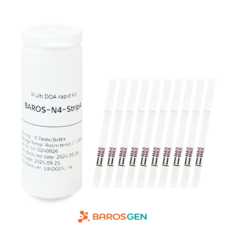 Drug Secure 휴대용 마약 4종 검사 키트 (음료 주류 4회분+파우치)+ 리필 (10회분), 1개