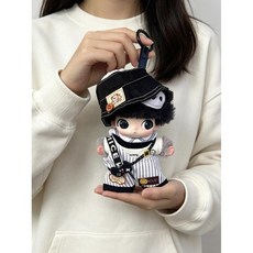 10/15/20cm 인형 가죽 솜깅이 솜인형옷 아이돌 베레모 재킷 귀여운 인형옷 솜인형, 비디오 게임 강아지 모자+티셔츠+턱받이+게임
