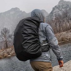 레인커버 장마준비 가방우비, 그린 M(45L)