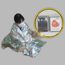 210x130 야외 체온 유지 은박 담요 등산 캠핑 비상용, 본상품