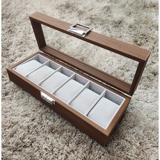 제이킨 나무 원목 시계 보관함 정리함 케이스 6구 우드 시계함