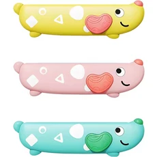 어린이 초보자 유아용 3PCS 하모니카 노란색 분홍색 녹색 16홀 세트 교육용 장난감, 1개