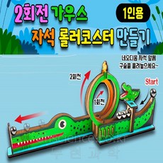 두현과학 2회전 가우스 자석 롤러코스터 만들기(1인용), 1개