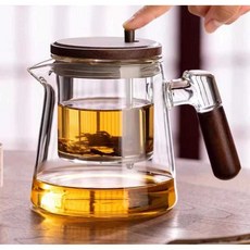 티포트세트 찻주전자 티메이커 분리형 워머, 1개, 스모크블루 600ml