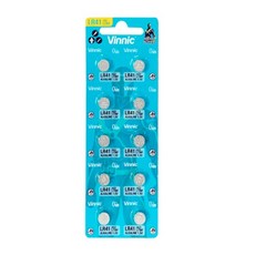 비닉 VINNIC LR41 포장 10개입 1.5V 30mAh(L736/L736F호환), 1개