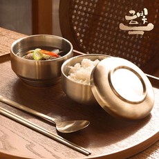 금빛-티타늄 식기 세트 앞접시 찬기 밥공기 반상기, 1개, A세트 (반상기5p), 금색