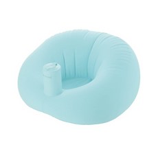 日本 Richell 利其爾 絨毛泵浦充氣椅, 藍色