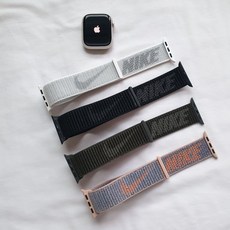 애플워치 나이키 스포츠루프 런닝 러닝 스트랩 밴드, 1개, 04 샌드핑크