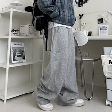 르위 와이드 벌룬 트레이닝팬츠 빅포켓 추리닝바지