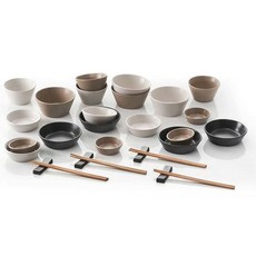 담음공방 그릇세트 도자기 접시 식기 홈세트 28P 4인 hol+1804Pj