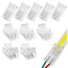 LED 스트립 커넥터 모듈 연결 어댑터 연장 와이어 터미널 버클 COB (A1812), A 단면, 1개