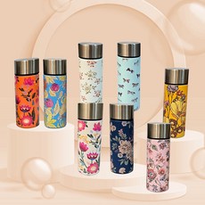 칸토(kanto) 미니 보온병 150ml 플라워 텀블러 보온병 텀블러 보냉병 어린이집 슬림보온병, 1개, 장미