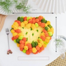 잔디 티코스터 만들기 펀치니들 패키지 집콕 취미 선물용, 이끼 컵받침 21, 1개