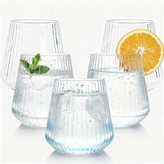 Brolifon 30개 스템리스 플라스틱 와인 잔 355ml(12온스) 오리가미 리플 일회용 샴페인 위스키 컵 파티 결혼식 피크닉 및 야외 이벤트용 우아하고 재사용 가능, Brolifon 30개 스템리스 플라스틱 와인 잔, 3