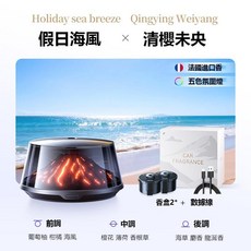 觀景香薰 車用香氛機 擴香機 汽車芳香 智能香氛 薰香機, 1個, 【假日海風*清櫻未央】