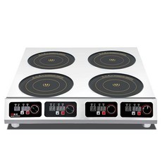 업소용인덕션 육수용 급식소 국수육수 웍질 중식 화로, 4헤드 인덕션쿠커 2200W 3500W