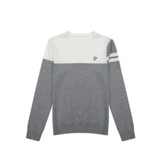 LOUIS CASTEL 女式緊身胸衣 2 度素袖 2 線袖章圓形毛衣_3LCSW942C