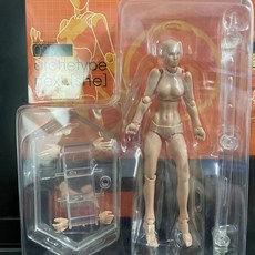 UIPF 2.0素體人體手辦模型 學生美術繪畫參考 男女擺件 figma關節可動人偶, 1個, 2.0膚色女